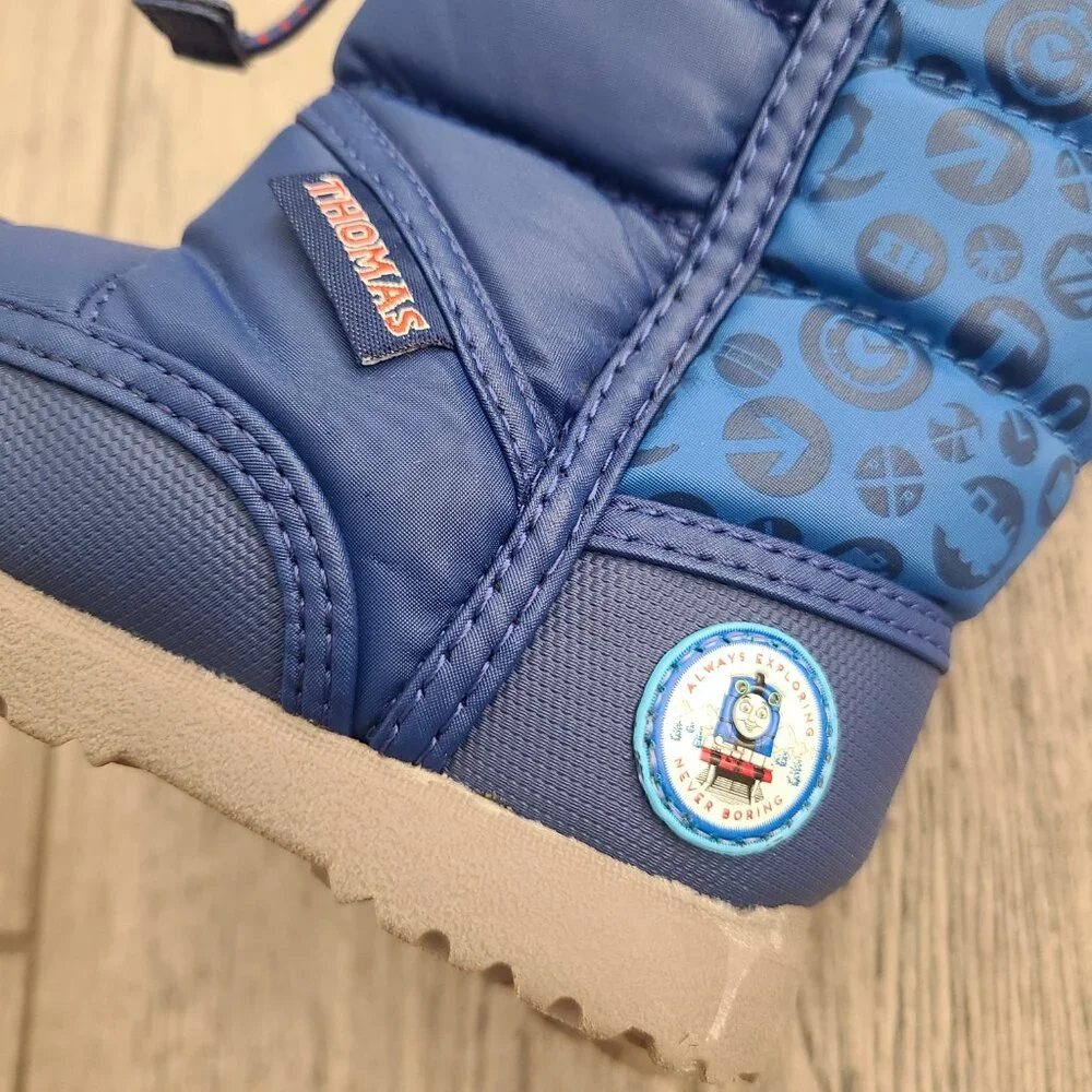 Thomas & Friends Blue Winter Snow Boots Toddler Boys Size 6
